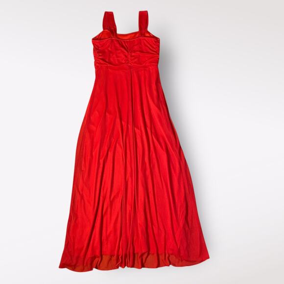 Ruby Rox Vintage‎ Y2K Midi Dress Womens Size XL Red Cocktail Formal - Picture 7 of 11